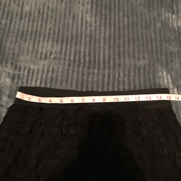 Black Ruffle Mini Skirt - Picture 2 of 3